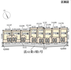 リーブルガーデン神戸市西区竜が岡8期の区画図