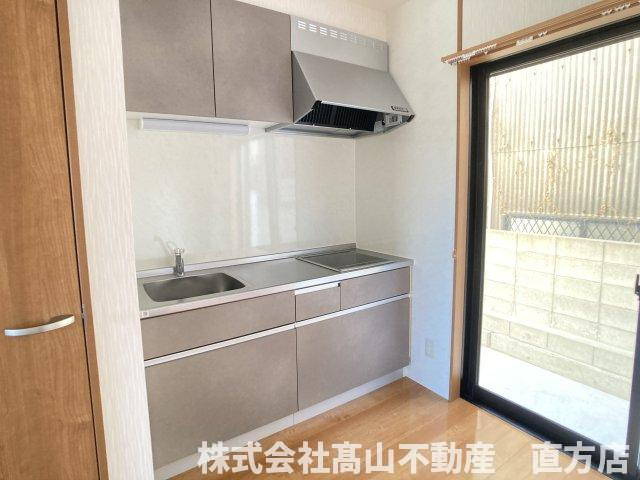 直方市大字植木のアパートのキッチン