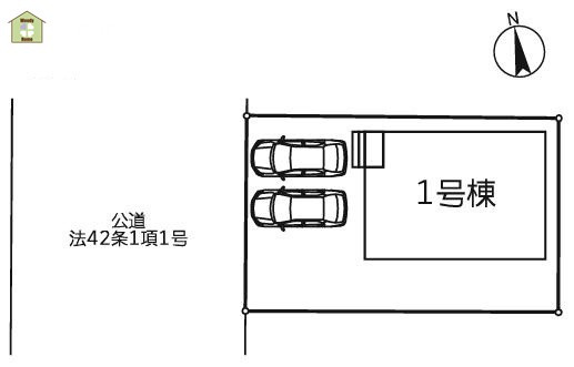 春日部市新宿新田　新築一戸建ての区画図