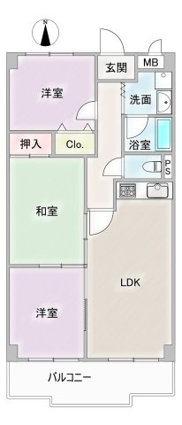 丸美ロイヤル築地の間取り