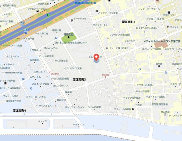 セレーノ見附の地図