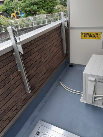 オールヴァリのバルコニー|外からの目が気にならないバルコニーで洗濯物が干せます