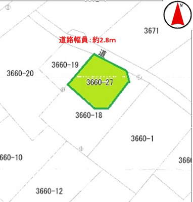 【区画図】 | 大田原市末広1丁目　250万円　土地