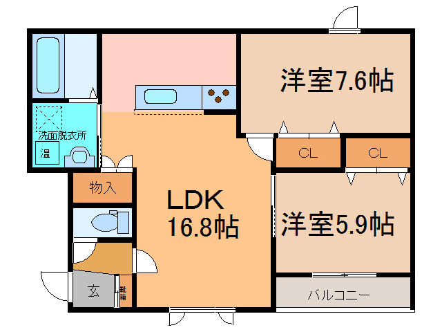 OWL（アウル）Ⅱの間取り
