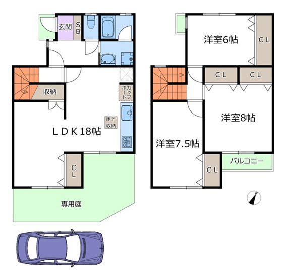 【間取り】 | 公社山田西A住宅A２棟 | エイブルにて取扱い可能な住宅ローンは、全部で10種類以上！お客様にピッタリの住宅ローンを当社のFPよりご案内させて頂きます。住宅ローンのご相談だけでも、お気軽にご相談下さいませ。