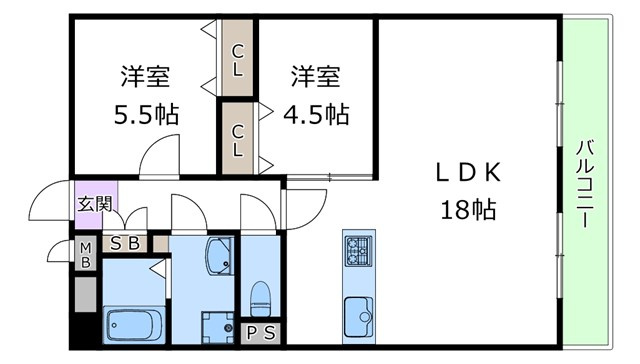 【間取り】 | ライオンズマンション第7江坂 | エイブルにて取扱い可能な住宅ローンは、全部で10種類以上！お客様にピッタリの住宅ローンを当社のFPよりご案内させて頂きます。住宅ローンのご相談だけでも、お気軽にご相談下さいませ。