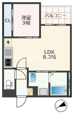 R-smart花園の間取り