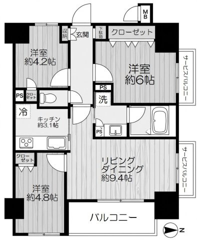 【間取り】 | アークプラザ西日暮里　15547