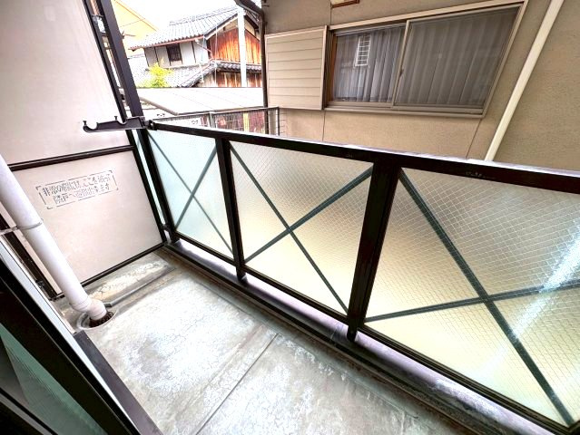 パテオ古市のバルコニー