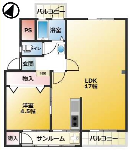 【間取り】 | 多聞台ビル２号棟　収益