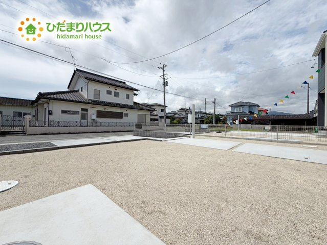 いわき市勿来町窪田町通1丁目第1　新築戸建　2号棟の庭|お子様の元気なお外遊びも、自宅のお庭なら安心ですね(^^♪