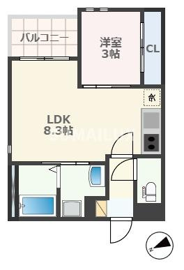 R-smart花園の間取り