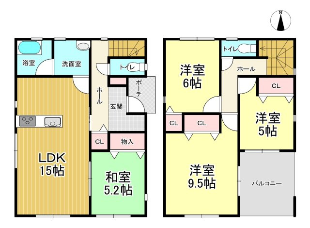 【間取り】 | クレイドルガーデン石巻市大街道北　第3