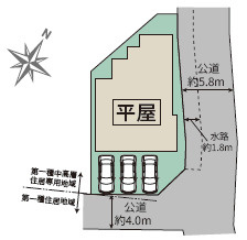 草加市新里町 中古戸建の区画図