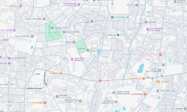 池田市五月丘　第2期　新築一戸建ての地図