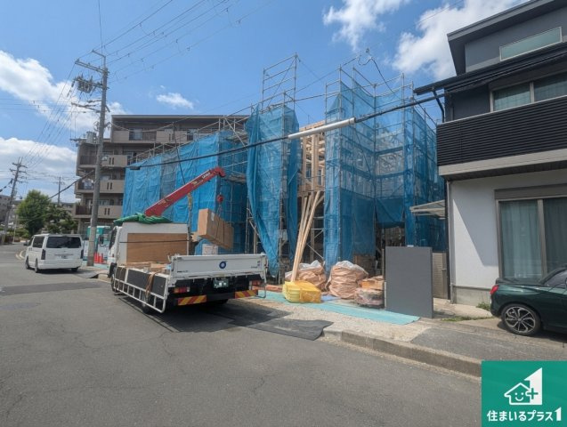 池田市五月丘　第2期　新築一戸建ての外観|現在の進捗状況です！順調に作業進行中、完成が待ち遠しいです！詳細の間取り等、お気軽にお問い合わせください！