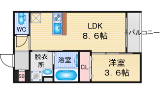 【間取り】 | Maison　Le　Verre | 略図の為、現状優先
