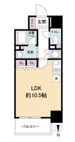 アプリーレ堺筋本町の間取り