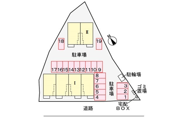 モンテ・エールⅠの区画図