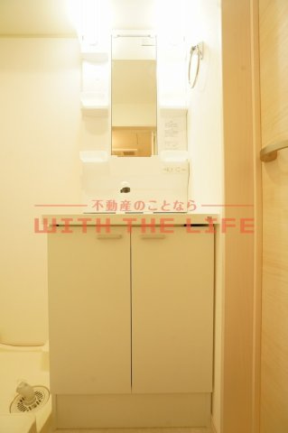 ADC津福セレーノ【キャッシュバック対象物件】の独立洗面台|独立洗面台、朝の身支度には欠かせません