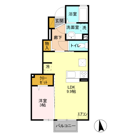 【間取り】 | ルミエール　Ｂ