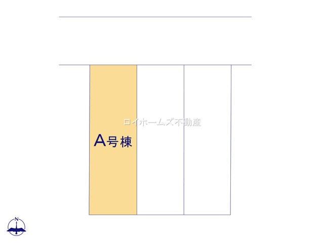 【区画図】 | 北名古屋市北野天神21『仲介料無料』新築戸建て | A号棟