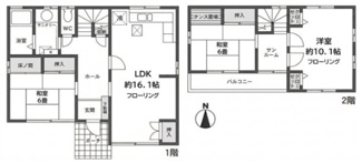 【間取り】 | 桂台１丁目戸建
