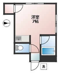 グリーンハウス上野毛　駅近　角部屋　通風良好の間取り