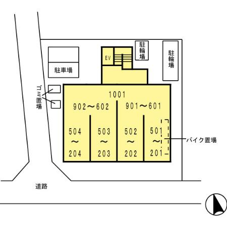グラン　シャリオ　金山の区画図