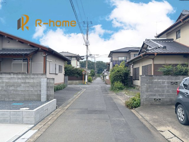 ひたちなか市津田　新築戸建て　A号棟の前面道路含む現地写真|周辺環境も併せて案内致します♪
ぜひ現地へお越しください♪
