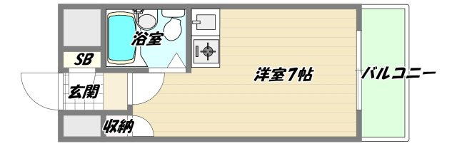 大阪市淀川区三国本町２丁目の賃貸マンションの間取り
