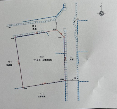 【区画図】 | 宮崎市月見ヶ丘６丁目70番2