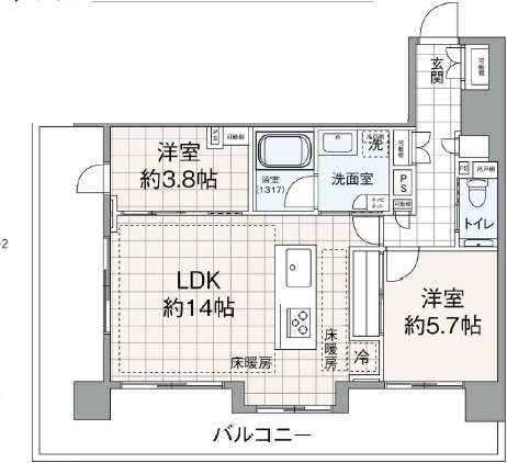 【間取り】 | パークホームズ目黒リバーサウスアーバンレジデンス