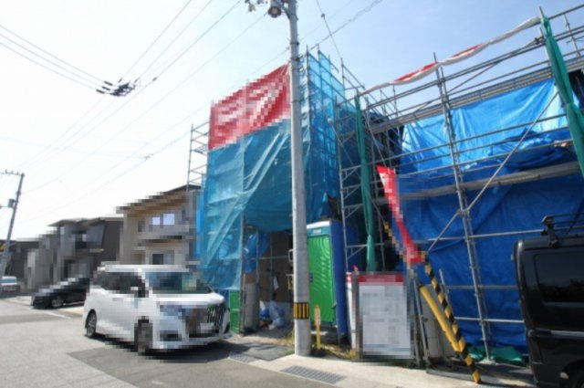 海老ノ丸　新築戸建　1号棟　（全2区画）の外観|1号棟　土地面積　132.24㎡（約40.00坪）