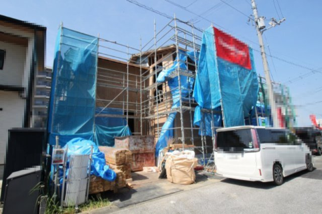 海老ノ丸　新築戸建　1号棟　（全2区画）の外観|1号棟　土地面積　132.24㎡（約40.00坪）