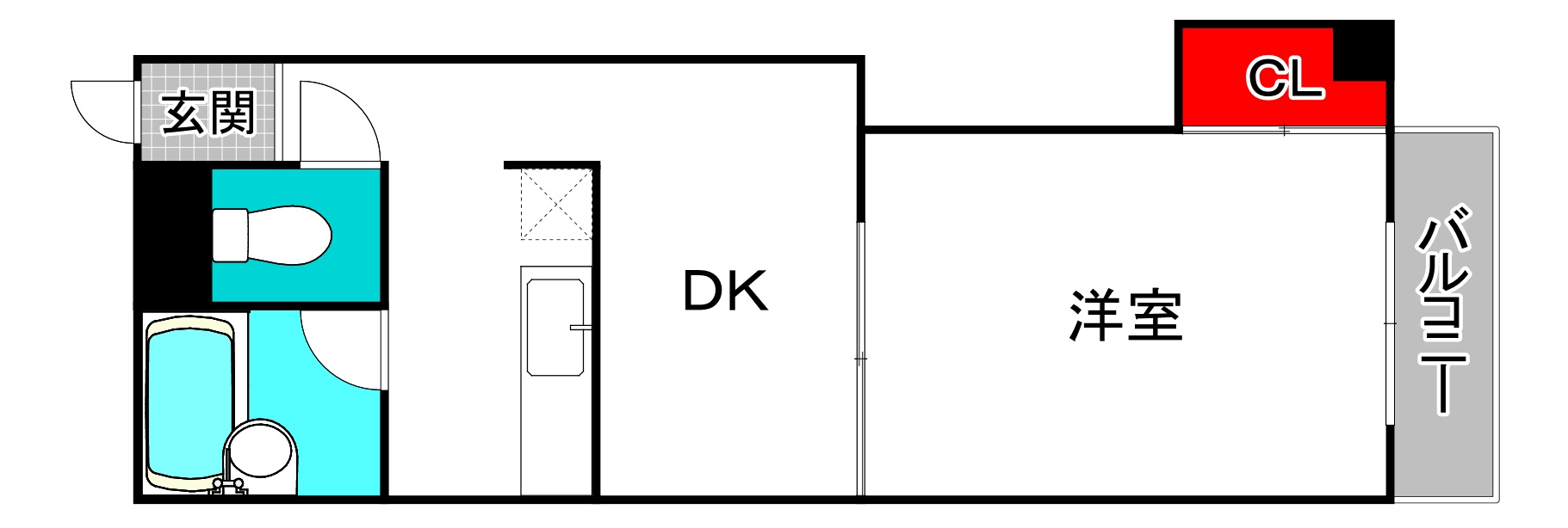 サニーハイツ住吉の間取り
