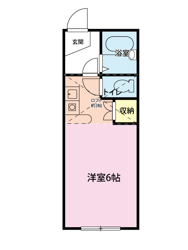 流山市江戸川台東１丁目のアパートの間取り