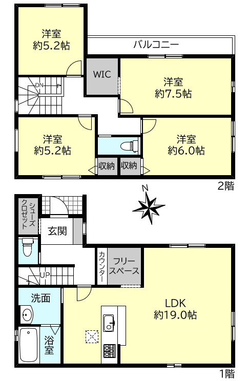 明石市藤江新築戸建の間取り