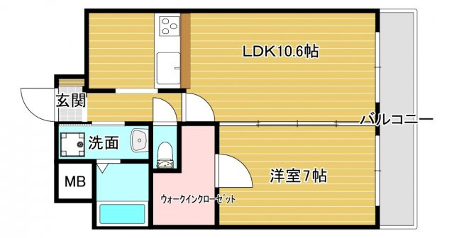 CoCoナニワの間取り