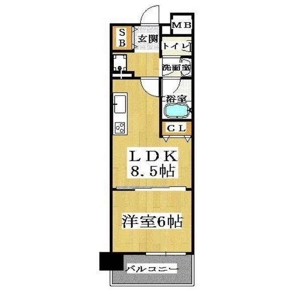 CITY SPIRE桜川Iの間取り