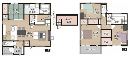 「18.1帖の広々LDK」高知市介良乙4号地　新築一戸建て