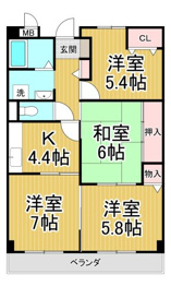 ルシェール立花の間取り