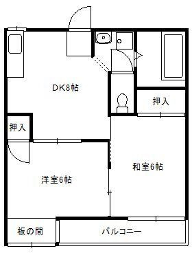 クレスト津田沼B棟の間取り