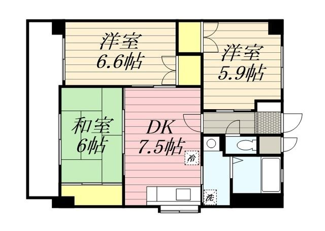 北野ガーデンコートの間取り