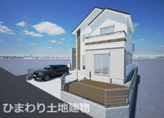 【外観】 | 秦野市南矢名  1号棟 5期 | イメージパース（完成時に現況と異なる場合は現況優先となります）