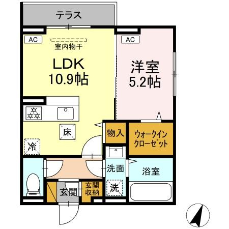 【間取り】 | D-ROOM末広ⅠB