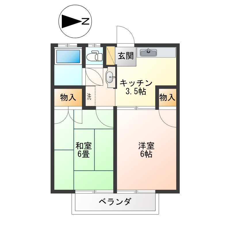 三景ハイツの間取り