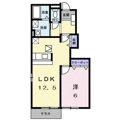 1Ｆ：1ＬＤＫ