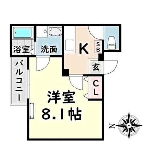 【間取り】 | クレフラスト大同A棟