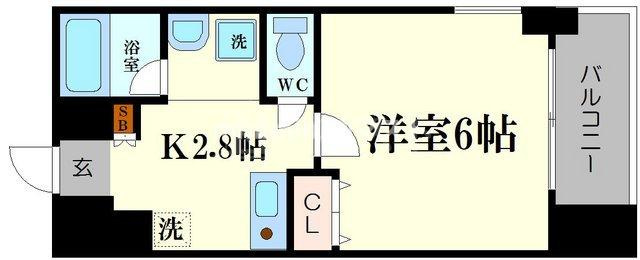 WillDo難波wⅠの間取り